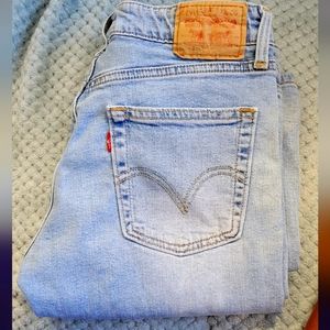 LEVI'S 519 Women's Y2K Low-Flare Slim-Fit Jeans with Light Fade/Distress 5JR M